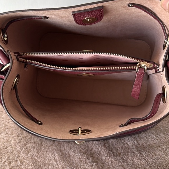 Kate Spade Marti Burgundy Leather Tote Bag - Picture 6 of 8